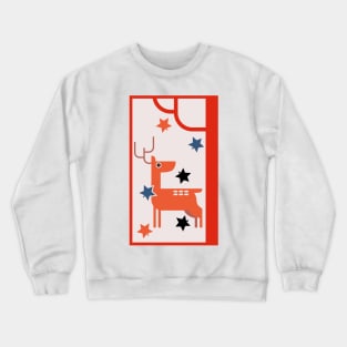 Deer with Maple Crewneck Sweatshirt